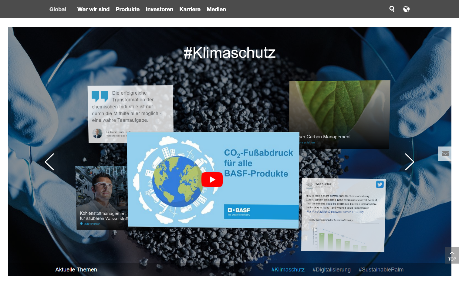 BASF ermittelt CO2-Fussabdruck aller Verkaufsprodukte
