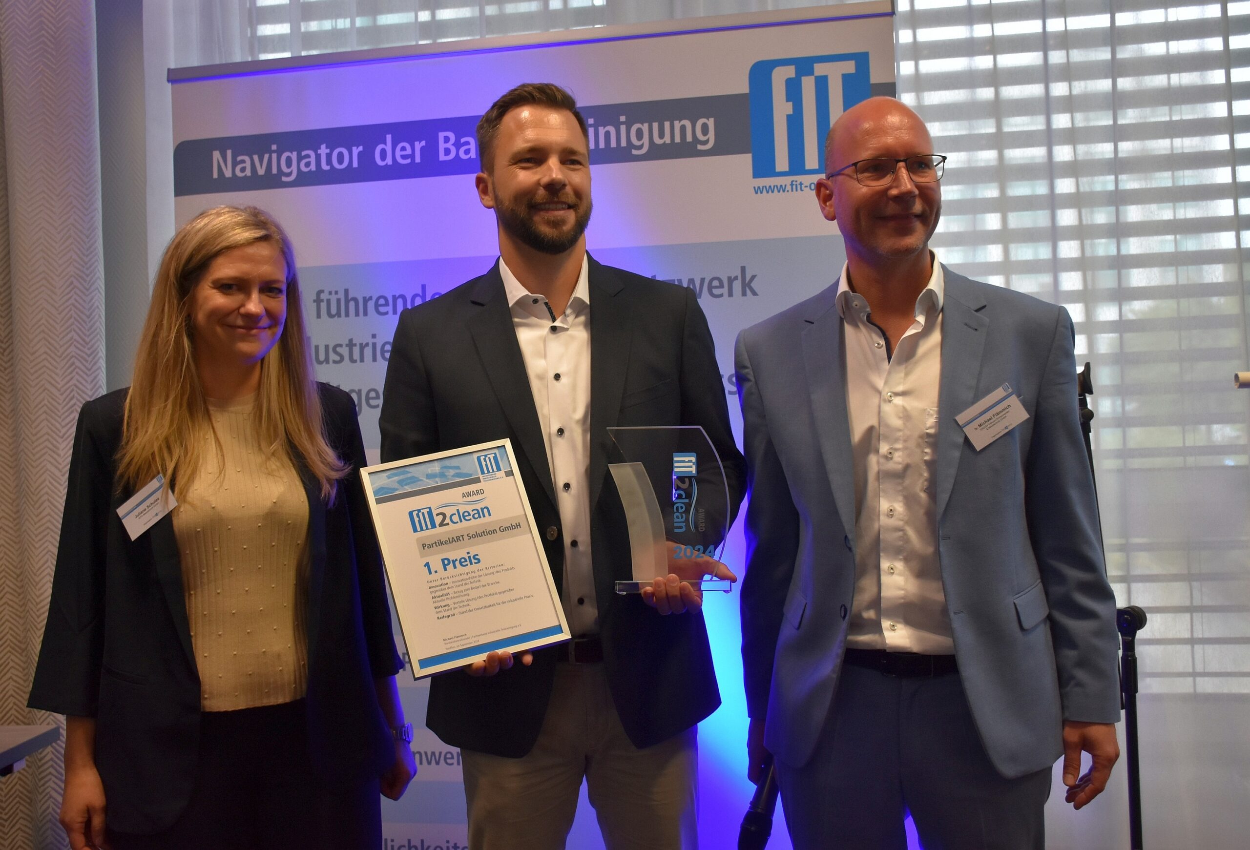 FiT2clean Award: zukunftsweisende Innovationen für die industrielle Teilereinigung.
